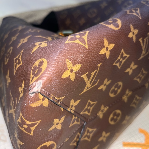 Louis Vuitton Brown Monogram Tote Bag - Picture 7 of 10